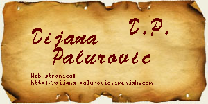 Dijana Palurović vizit kartica